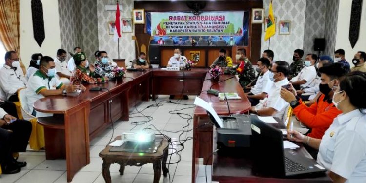 Pemkab Barsel Tetapkan Status Siaga Karhutla Tahun 2021