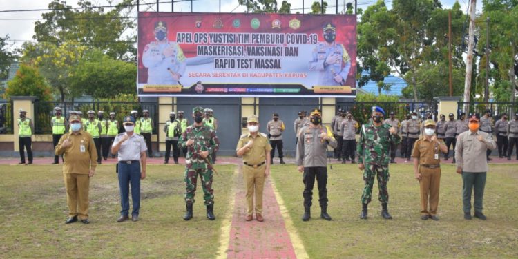Kapuas Gelar Operasi Yustisi Tim Pemburu Covid-19