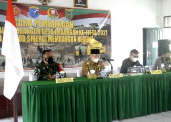 Bupati Barsel Eddy Raya Secara Resmi Membuka Kegiatan TMMD ke-111