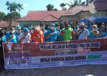 BNNP Kalteng-Kelurahan Kereng Bangkirai Gelar Giat Bersih
