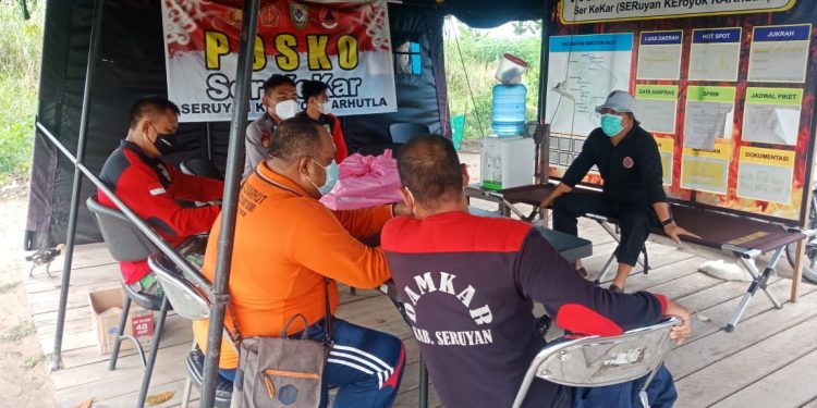 Antisipasi Karhutla, Polres Seruyan Siaga Bersama Instansi Terkait