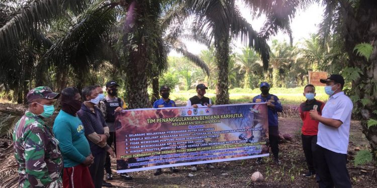 Polsek Danau Sembuluh Terus Lakukan Sosialisasi Karhutla