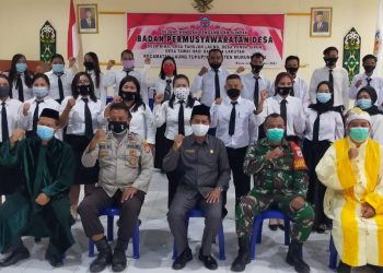 Camat Laung Tuhup Lantik 25 Anggota BPD Dari 5 Desa