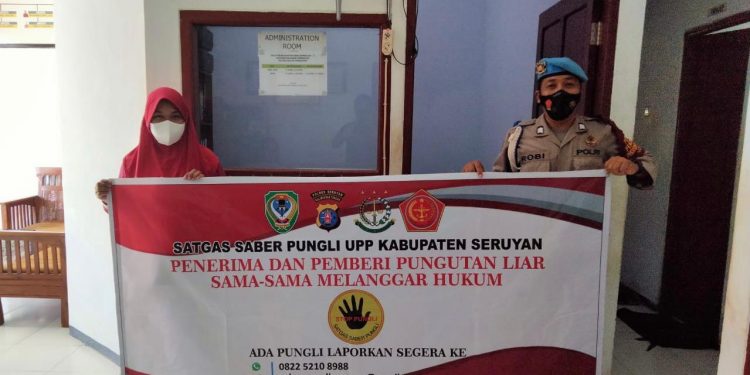 Polsek Danau Sembuluh Terus Sosialisasikan Cegah Pungutan Liar   