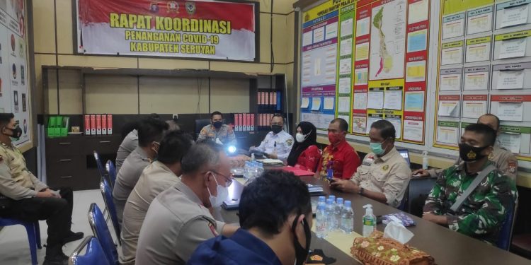 Polres Seruyan Laksanakan Rakor Pengendalian Covid-19