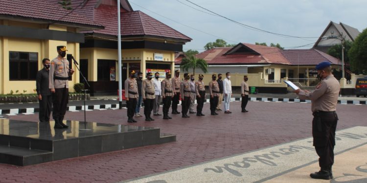 Kapolres Seruyan Sampaikan Arahan Saat Pimpin Apel Pagi