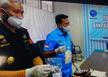 BNNP Kalteng Gagalkan Penyelundupan Sabu yang Disimpan Dalam Sendal