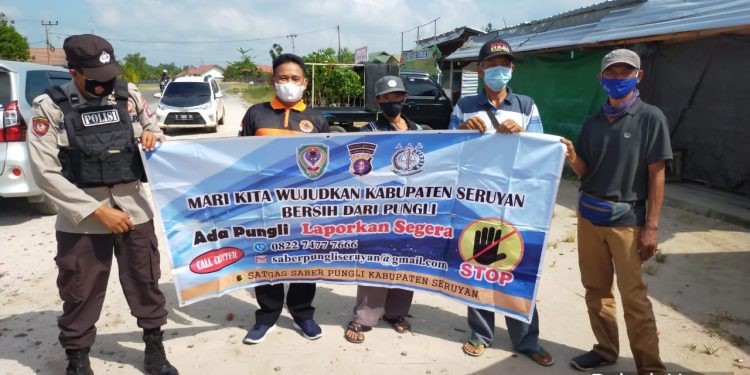 Polsek Hanau Gencar Sosialisasi Saber Pungli ke Warga di Wilayahnya