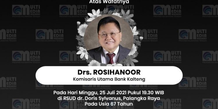 Komisaris PT Bank Kalteng Tutup Usia