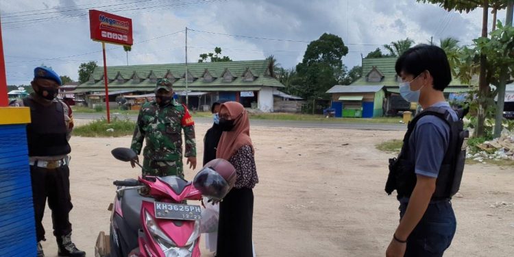 Polsek Hanau Terus Lakukan Sosialisasi Prokes kepada Masyarakat