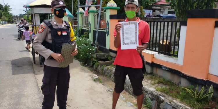 Cegah Karhutla, Polsek Hanau Sosialisasikan Larangan dan Sanksi Karhutla