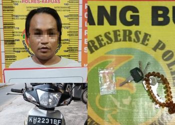Tertangkap Tangan Miliki Sabu, ZI Diamankan Satresnarkoba Polres Kapuas