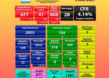 Total Pasien Sembuh di Pulpis Capai 608 Orang