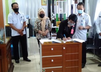 Dinas PUPR Barsel Tandatangani Kontrak Pekerjaan Kegiatan Pembangunan