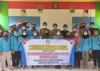 Candra Pimpin Musyawarah Desa Bahitom Tetapkan Data SDGs Desa Tahun 2021