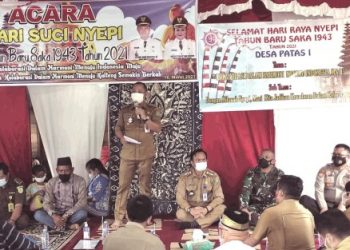 Bupati Barsel Awali Safari Nyepi di Desa Patas I