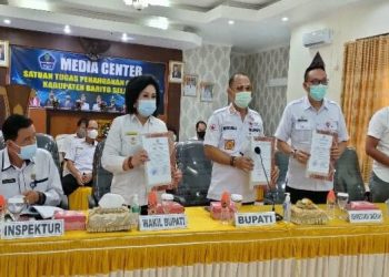 Pemkab Barsel Ikuti Penyerahan LKPD Bersama BPK RI Secara Virtual