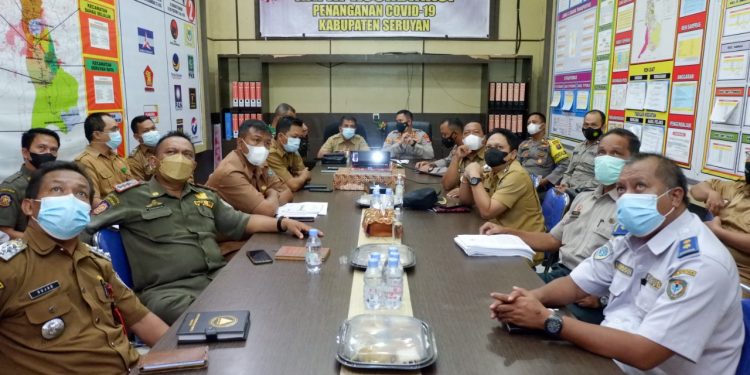 Satgas Covid-19 Kabupaten Seruyan Gelar Rakor Lintas Sektor
