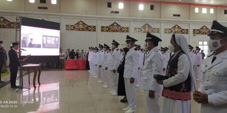Sebanyak 62 Kepala Desa Terpilih Dilantik Bupati Murung Raya