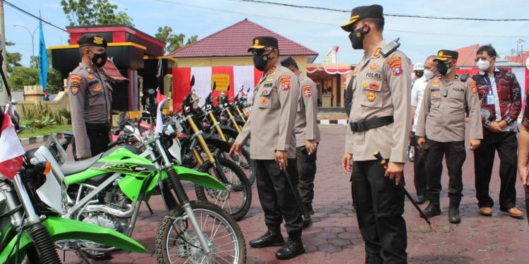 Kapolda Kalteng Cek Sarpras Penanggulangan Karhutla Polres Seruyan