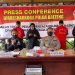 Polda Kalteng Amankan Tersangka dan Barbuk Sabu Lebih 800 Gram