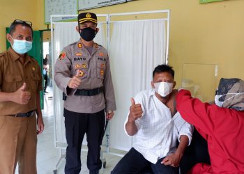 Kapolres Seruyan Monitoring Kegiatan Vaksinasi Covid-19