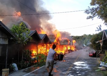 “Si Jago Merah” Hanguskan Puluhan Rumah di Tumbang Rungan, Palangka Raya