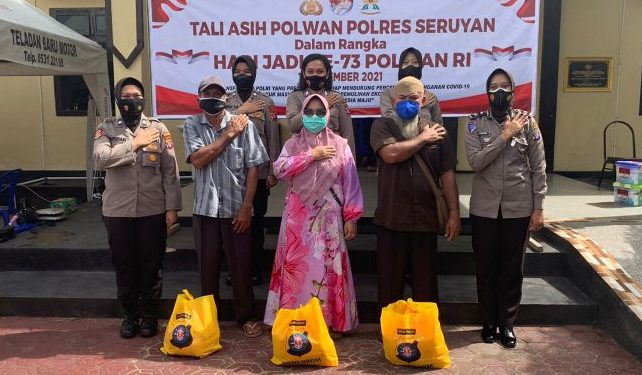 Polwan Polres Seruyan Rayakan Hari Jadi ke-73