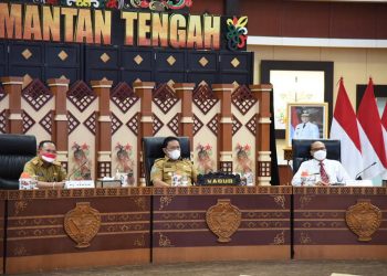 Wagub Kalteng Edy Pratowo Ikuti Acara Peluncuran Monitoring Center Prevention