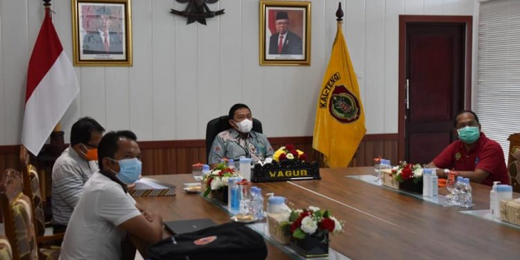 Wagub Kalteng Hadiri Rakor Monev PPKM Level 4 Secara Virtual