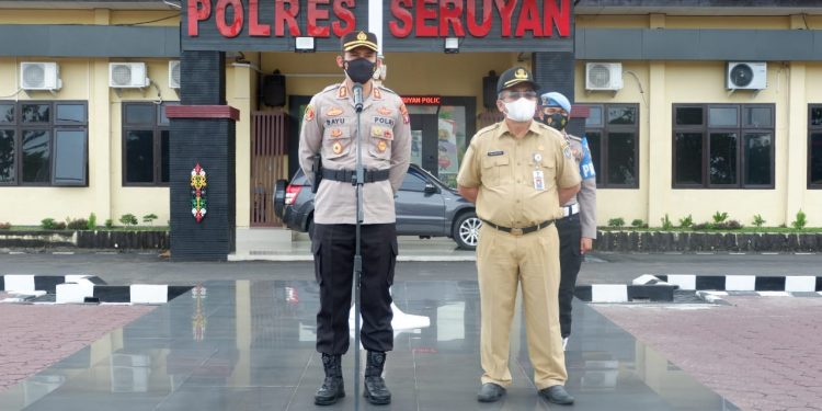 Kapolres Seruyan Pimpin Apel Gabungan Siaga Bencana