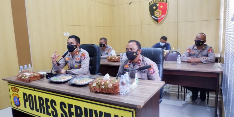 Kapolres Seruyan Pimpin Zoom Meeting dengan Kapolsek Jajaran