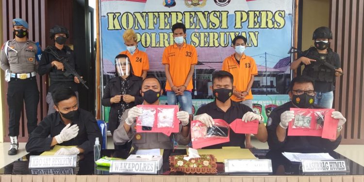 Satres Narkoba Polres Seruyan Ciduk 3 Pengedar Sabu