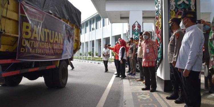 Gubernur Kalteng Distribusikan Bantuan Korban Banjir Tahap 2