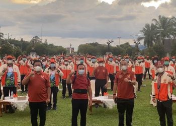 Gubernur Kalteng Lepas Kontingen PON XX Kalteng ke Papua