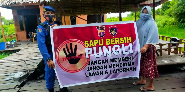 Stop Pungli, Satpolairud Polres Seruyan Sosialisasi Tentang Saber Pungli