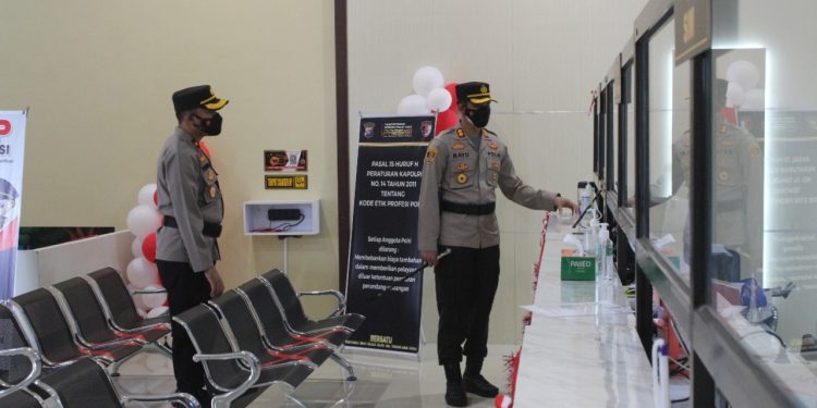 Kapolres Seruyan Cek dan Kontrol Ruangan Pelayanan SPKT