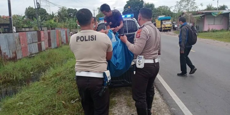 Satlantas Polresta Palangka Raya Selidiki Tewasnya Pengendara Motor
