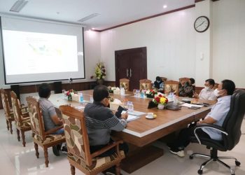 Wagub Kalteng Ikuti Rakor Virtual Evaluasi PPKM