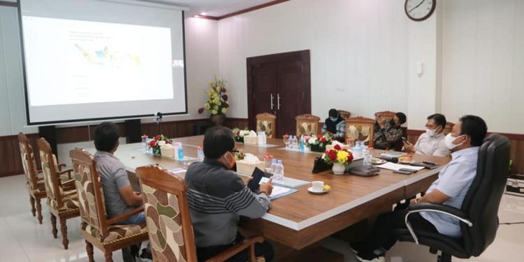 Wagub Kalteng Ikuti Rakor Virtual Evaluasi PPKM