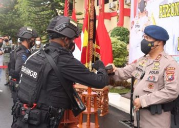 Polda Kalteng Berangkatkan 2 Kompi Pasukan Brimob Ke Papua