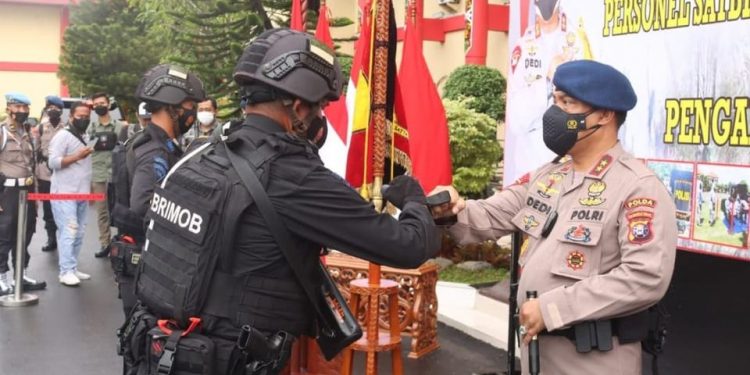 Polda Kalteng Berangkatkan 2 Kompi Pasukan Brimob Ke Papua