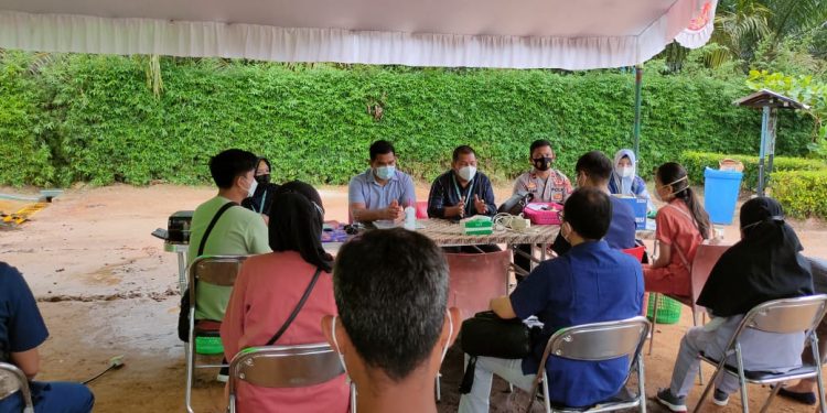 Kapolres Seruyan Pantau Vaksinasi Covid-19 Gotong Royong