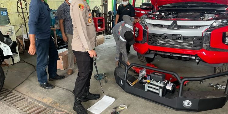 Kapolres Seruyan Tinjau Sarpras Penanggulangan Bencana di PT CTI