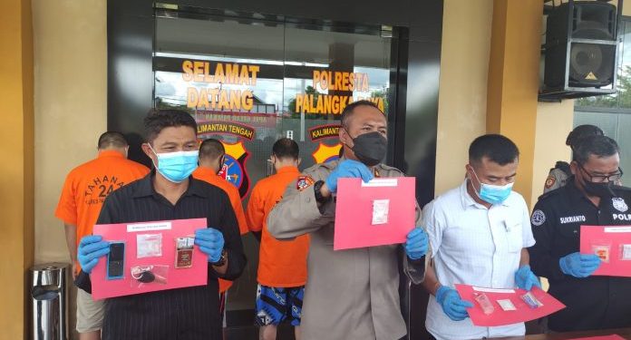 Polresta Palangka Raya  Ringkus 9 Tersangka dan 16 Paket Sabu