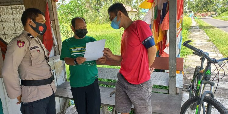 Bhabinkamtibmas Kuala Pembuang I Sosialisasi Larangan Karhutla