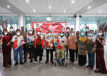 Pj. Sekda Kalteng Sambut Kedatangan Atlet PON XX