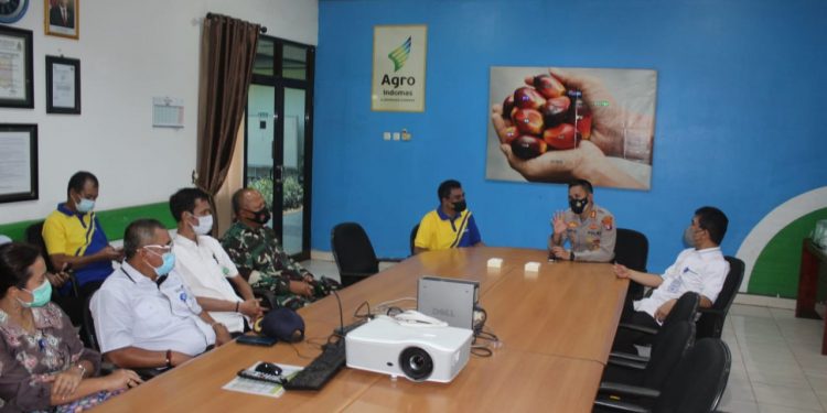 Kapolres Seruyan Silaturrahmi dan Koordinasi dengan PT Agro Indomas