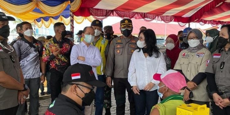Kapolda Kalteng Tinjau Serbuan Batalyon Vaksinator di Food Estate Dadahup