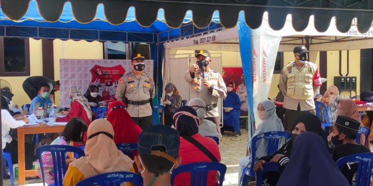 Polres Seruyan Lakukan Kegiatan Vaksin di Mako Polres Seruyan